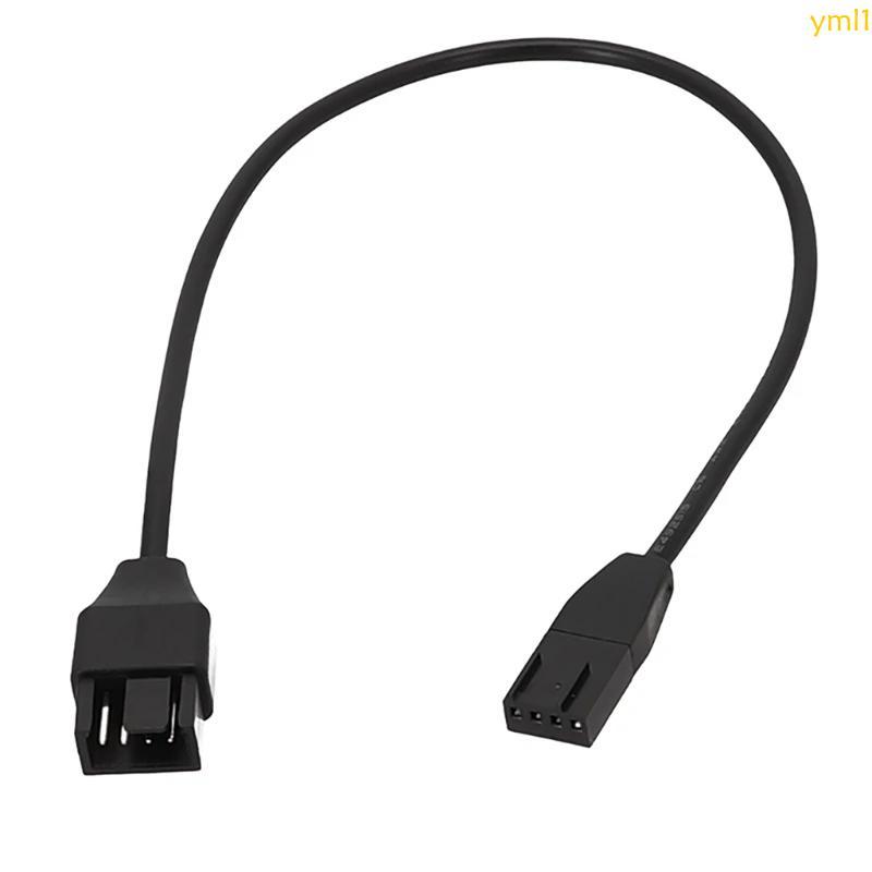 Yml1 4Pin พัดลม PWM สายเคเบิลเมนบอร์ด 4Pin PWM พัดลมควบคุมอุณหภูมิสายต่อพัดลมสายต่อสายไฟ