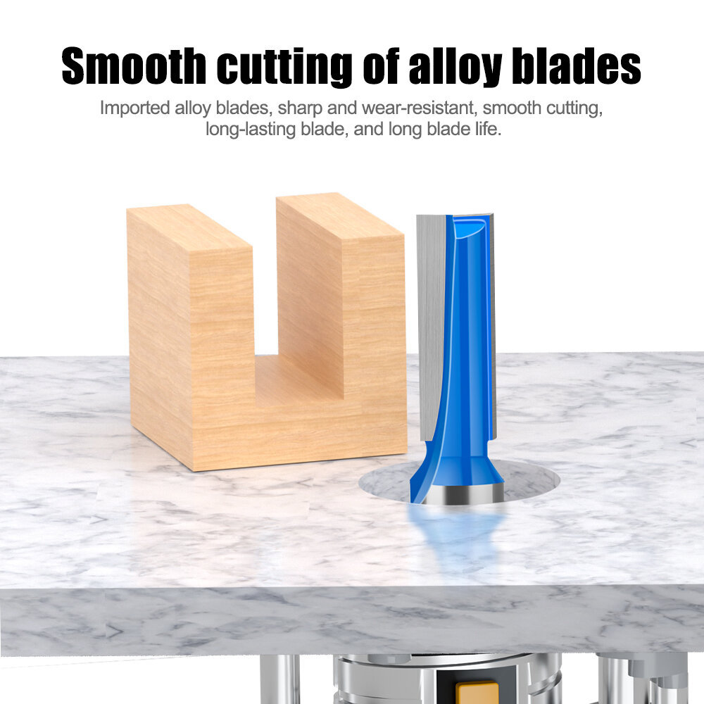 1 ชิ้น 12 มม. 1/2" ที่จับดอกสว่านก้นก้านยาวสําหรับงานไม้ ตัดขอบ เครื่องมืองานไม้ล็อครูตรง SU7H