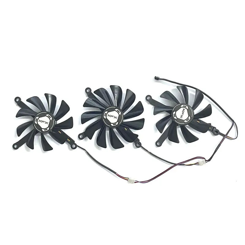 85 มม.95 มม.4PIN DC 12V 0.45A CF1010U12S RX5600XT GPU พัดลมระบายความร้อนสําหรับ XFX RX 5600 XT RX 57