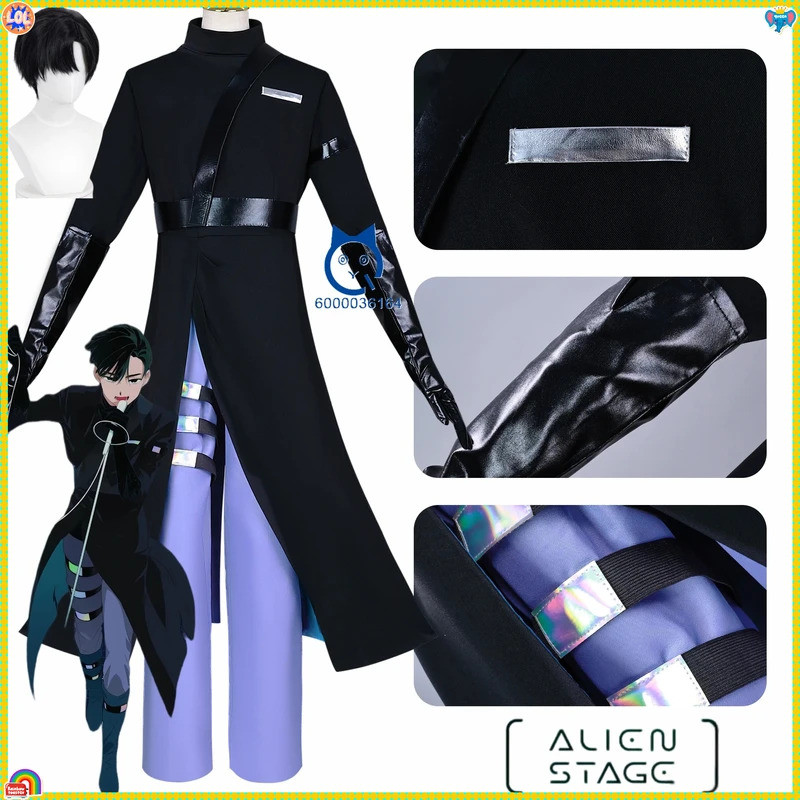 Hot Alien Stage R5 Cosplay Anime Costume Set with Wig for Role Play - Suitable for Halloween Party