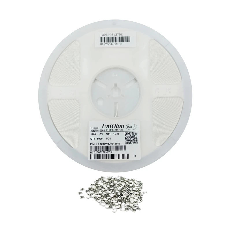 ตัวต้านทานชิป SMD 0402 0603 0805 1206 1210 1812 2010 2512 5% ความต้านทานที่แม่นยํา 1005 1608 2012 32