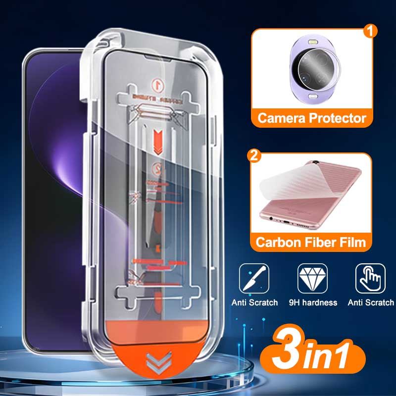 3 in 1 Huawei Nova 15 กระจกนิรภัยสําหรับ Huawei Nova 15 Ultra Pro 14i 9 SE 13i Honor X9d X5C X7C X9C