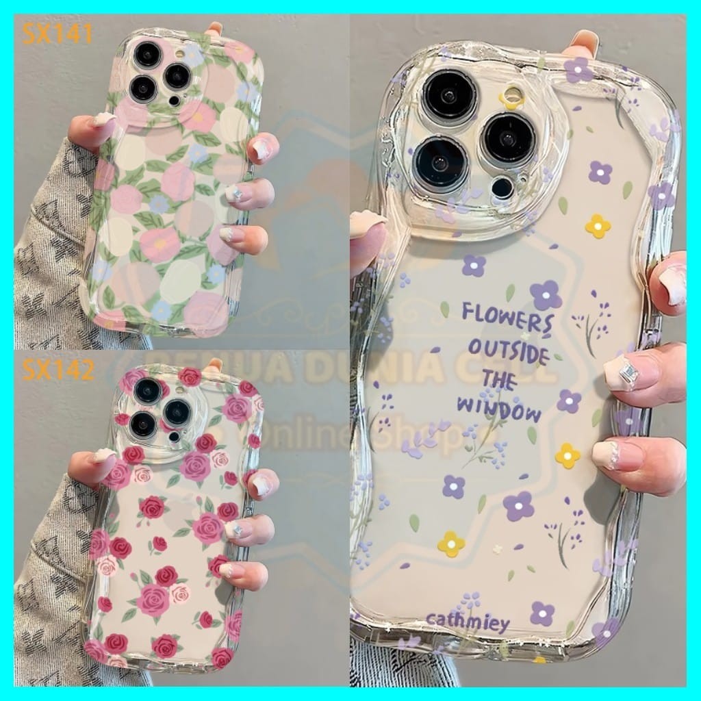 MELTING CASE FLOWER MOTIF REALME 2 PRO 5 5I 5S 8 4G 8 PRO 8i 9 4G 9 PRO 9 PRO PLUS 9i REALME 11 12 P