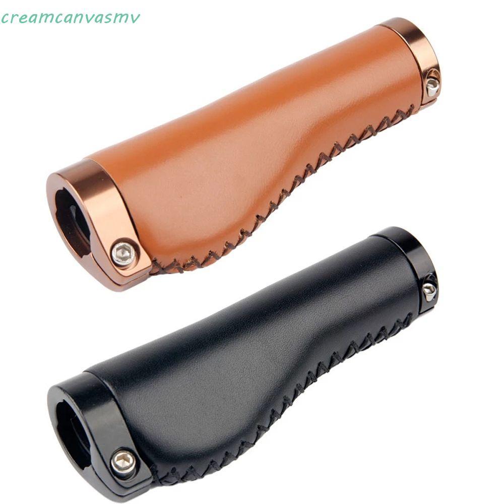 ROVER จักรยาน Cowhide Grips Vintage อุปกรณ์เสริม MTB Cuffs ล็อคบาร์ End จักรยานเสือภูเขาจักรยาน Grip