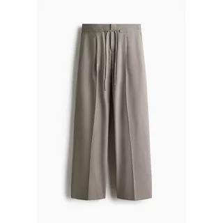 H&M(เอชแอนด์เอ็ม) กางเกงทรงตรงผูกเชือกเอว Women Tailored drawstring trousers 1313695_1