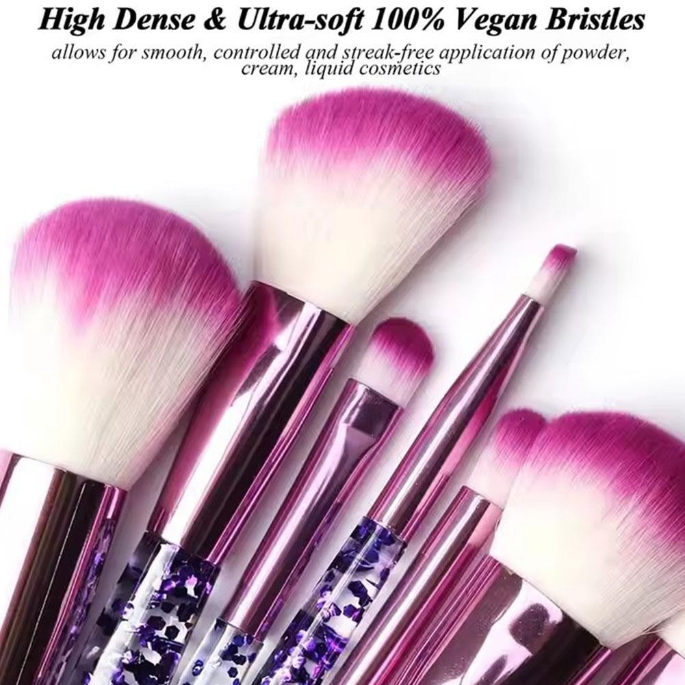 ชุดแปรงแต่งหน้า 10 ชิ้น Full Fluffy Powder Foundation Set Blending Brush แปรงแต่งหน้า J6t2