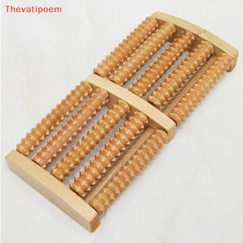 [Thevatipoem] 5 ไม้ไม้ลูกกลิ้งนวดเท้าความเครียดบรรเทา HealthTherapy นวดผ่อนคลาย HOT