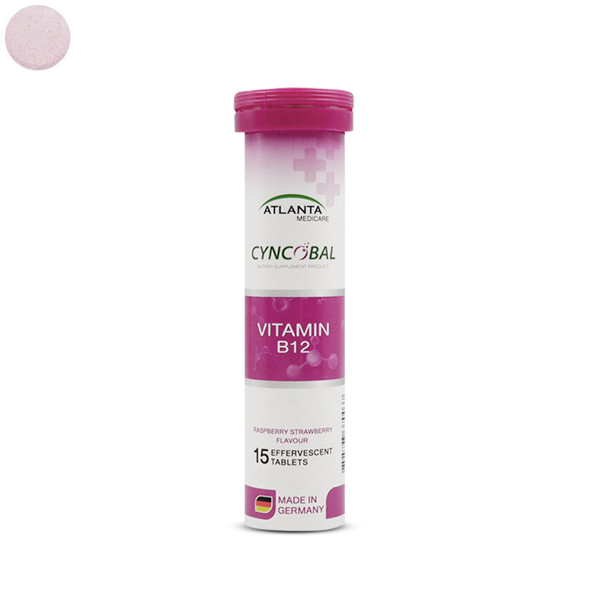 Atlanta Cyncobal (Vitamin B12) หลอด 15 เม็ด