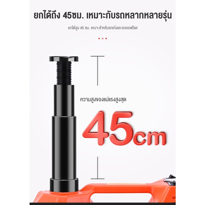 แม่แรงไฟฟ้า แม่แรงยกรถ แม่แรง แม่แรงไฟฟ้า แม่แรงยกรถ 5ตัน 12v Electric Car Jack ยกสูง 45 เซนติเมตร รถแบบพกพาอุปกรณ์ฉุกเฉ ราคา ถูกที่สุด ดีลบีเคเค แกลเลอรีภาพที่ 4