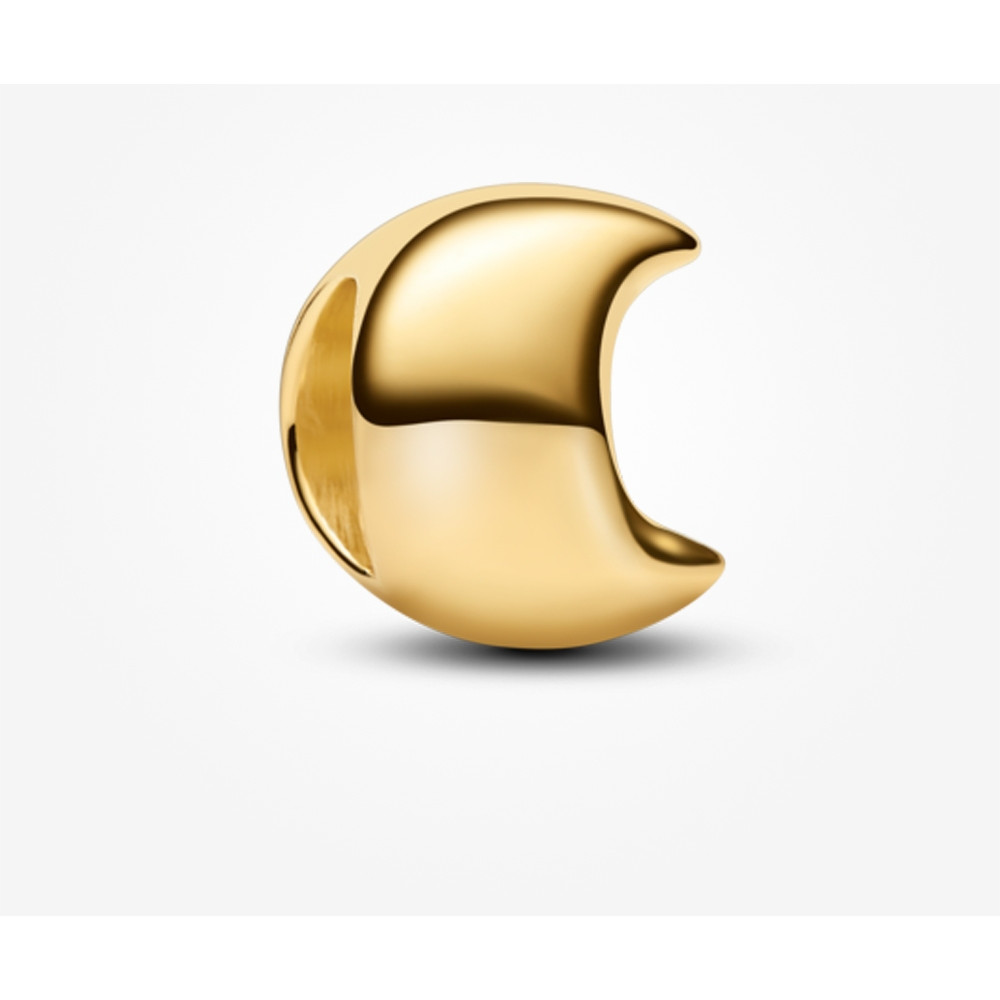 Spot Goods2026 ใหม่  14K Gold Plated Moon Mini Charm