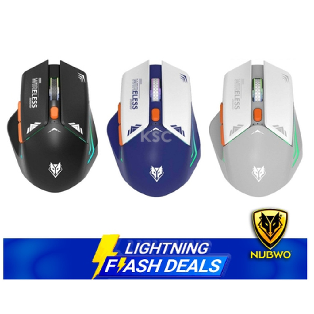 NUBWO NM104W MOUSE Wireless Bluetooth เมาส์เกมส์มิ่งไร้สาย เมาส์ไร้สาย (NM-104W) (NMD-06)