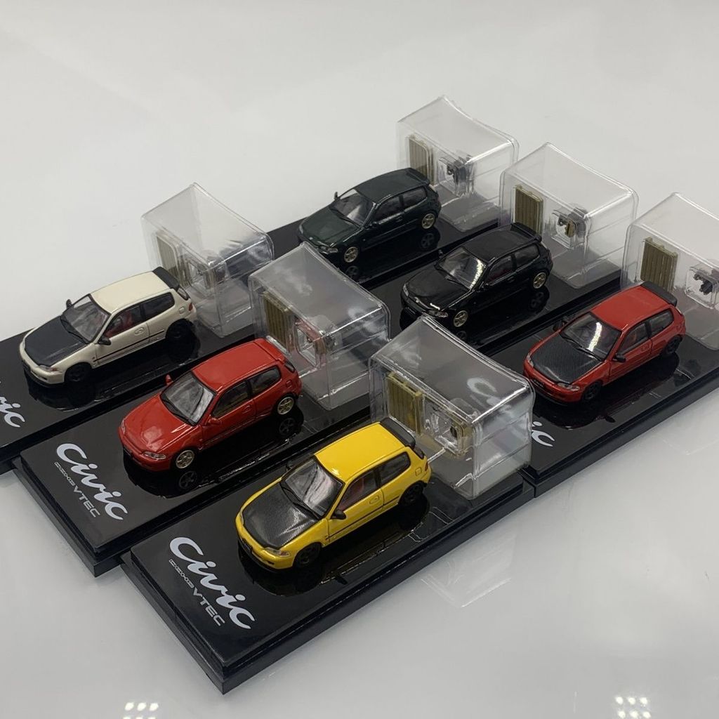 Hobby Japan 1/64 Honda Civic EG6 JDM Alloy รถเหล็กโมเดลของเล่นของขวัญวันเกิด
