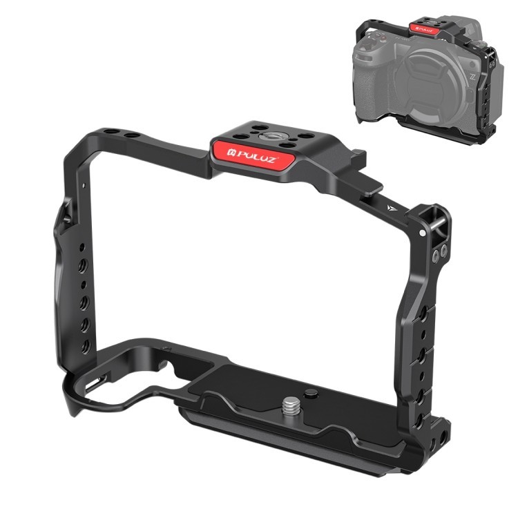 มาใหม่ สําหรับ Nikon Z6III / Z6II PULUZ กรงกล้องโลหะ Stabilizer Rig (สีดํา)