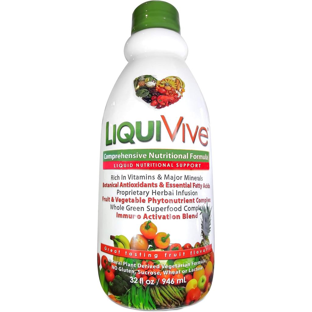 LiquiVive Liquid Vitamins Mega Nutrition | มังสวิรัติ Daily Multivitamin Balance Immune port Booster