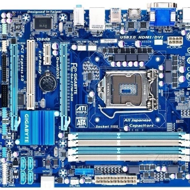 Gigabyte/Gigabyte Z77M-D3H 1155 Pin Z77 บอร์ดเล็กดีลักซ์แบบบูรณาการพร้อม USB3.0 SATA3