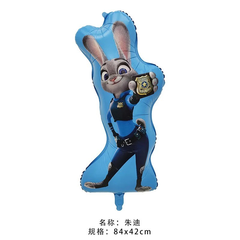 Zootopia ชุดบอลลูน Judy อุปกรณ์งานเลี้ยงวันเกิดบอลลูนดิจิตอลการ์ตูนบอลลูนอลูมิเนียมฟอยล์บอลลูนการ์ตูนตกแต่งงานเลี้ยงวันเกิด ราคา ถูกที่สุด ดีลบีเคเค แกลเลอรีภาพที่ 4