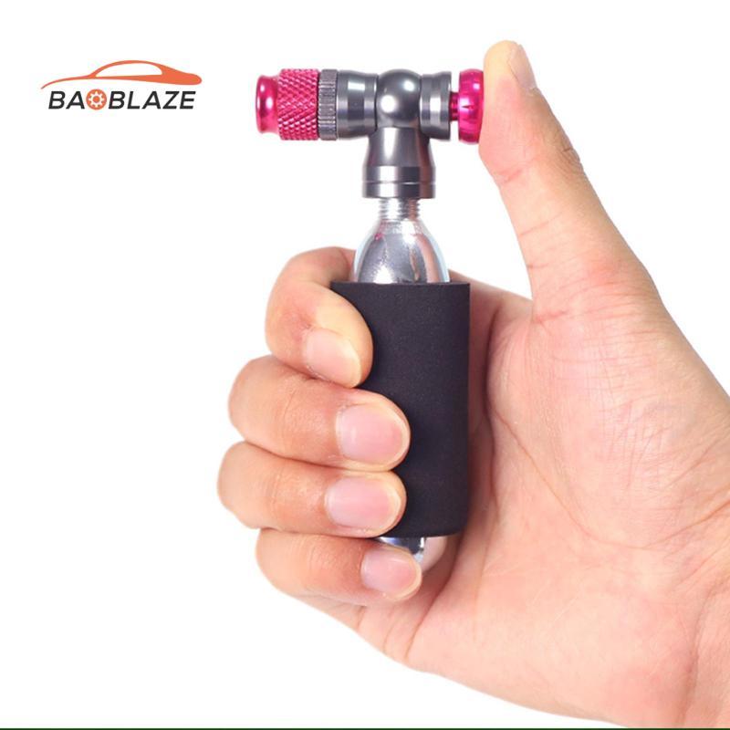 [Baoblaze] CO2 จักรยานยาง Inflator ส่วนประกอบจักรยานอเนกประสงค์ CO2 หัวฉีดปั๊มกระบอกสูบสําหรับขี่จัก