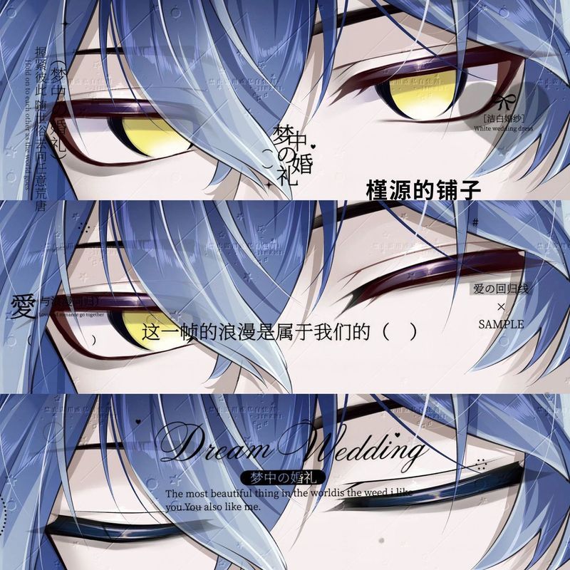 [Bota Shop] Yuanshen Filins อะนิเมะเกม Eye Strip Grille Card HM