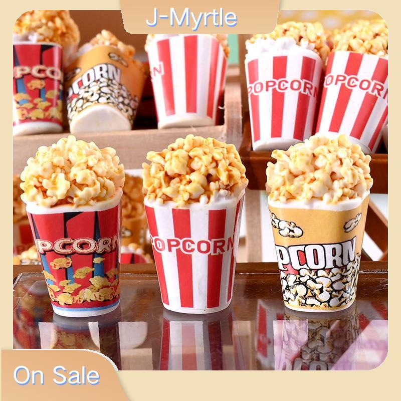 J-Myrtle 10 ชิ้น 1:12 Dollhouse Miniature จําลอง Buet Popcorn Home Model Decor ตุ๊กตา House อุปกรณ์เ