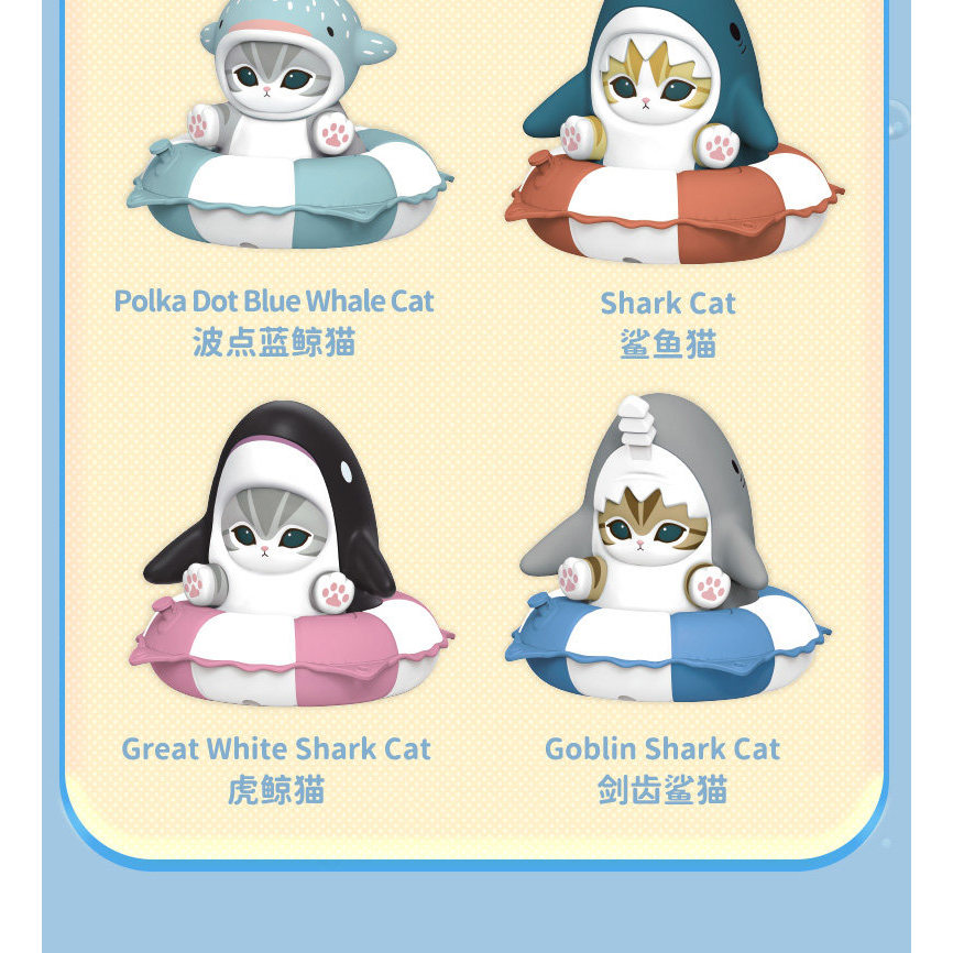 Mofusand แหวนว่ายน้ํา Series กล่องตาบอด Mini รูปด้านล่างพร้อมซีล 6 ซม.6 ชิ้น - รูปที่ 6