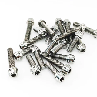 GR5 สลักเกลียวหัวเล็กไทเทเนียม M6 M8 X10-40 สกรูหัวเล็กและสกรูเรียว M6 M8