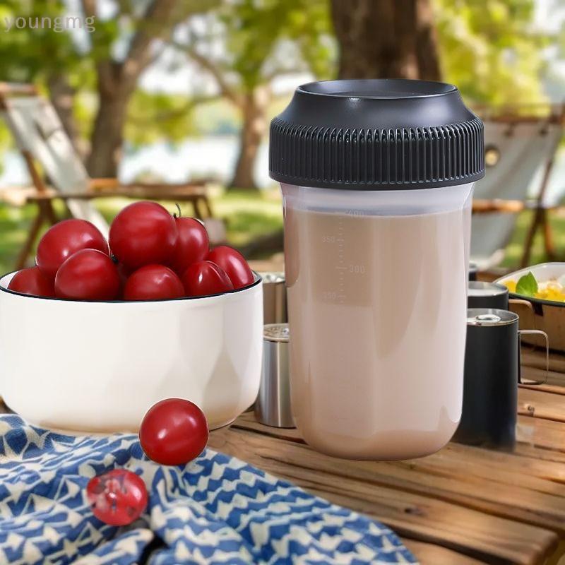 [YG] 400 ML Fitness Shaker Cup สําหรับผู้ชายและผู้หญิงกีฬาโปรตีน Milkshake ถ้วยผสมสุขภาพและความงาม H
