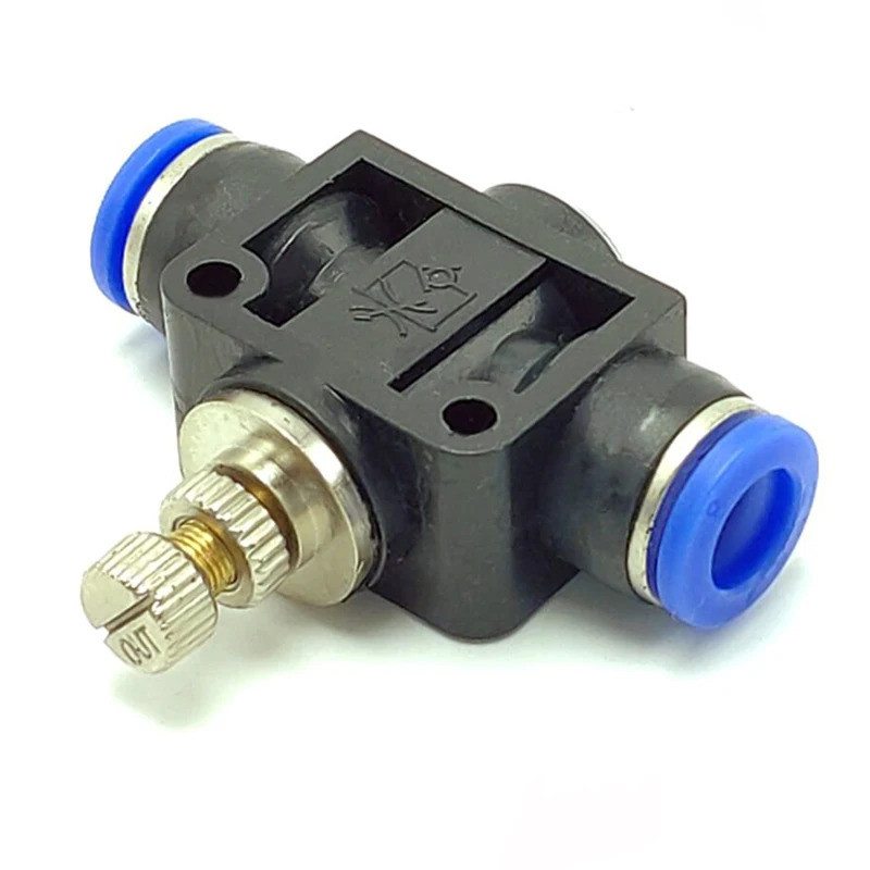 1PCS LOT LSA ประเภท Pneumatic Fitting 4 6 8 10 12 มม.การเชื่อมต่ออย่างรวดเร็ว Air ความเร็วความดัน Re