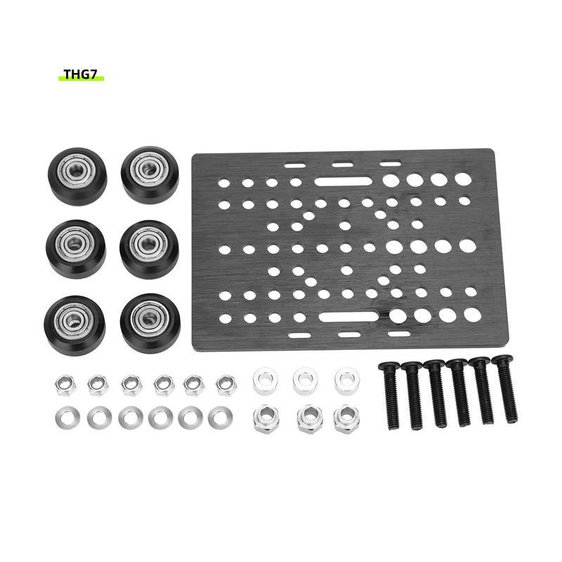 Belinda7V-Slot Gantry ชุดแผ่น 20-80 มม.V-Slot Solid V ล้อ POM ชุดสําหรับโปรไฟล์ CNC Machine Part 3D 