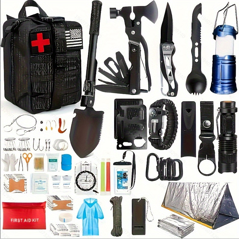First Aid Outdoor Equipment Survival Kit Survival Tool Set Multifunctional Outdoor First Aid Box Eme