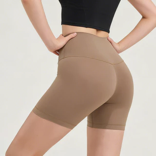 OLALA LEISURE กางเกงกีฬาขาสั้น เอวสูง ผ้ายืด เหมาะกับใส่ออกกำลังกาย วิ่ง ขี่จักรยาน พิลาทิส สำหรับผู้หญิง