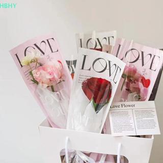 20 ชิ้น LOVE โปร่งใส Rose Paaging กระเป๋าช่อดอกไม้ถุงพลาสติก…