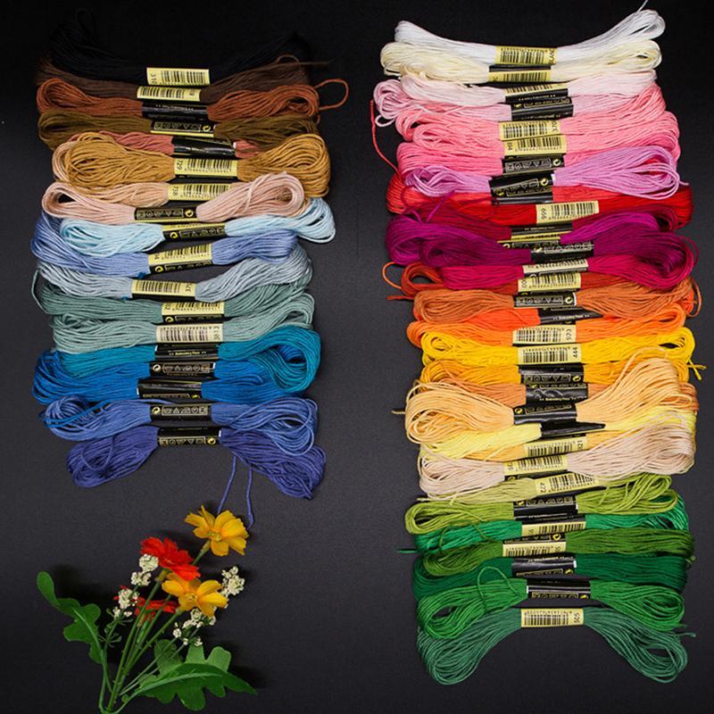 BBTH 24/100/50 Cross Cotton เย็บปักถักร้อยด้ายไหมขัดฟันเย็บ Skeins Craft Vary