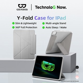 GOOJODOQ ฝาครอบแท็บเล็ต Y-Fold Magnetic ขาตั้งพับได้รังผึ้งก…