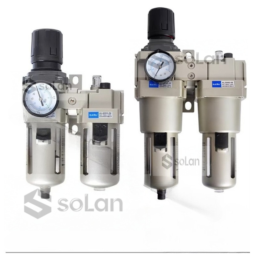 นิวเมติก Duo Piece AC2010-02 AC3010-03-02 AC4010-04-06 AC5010-06-10 Air Source น้ํามันแยกน้ํากรอง