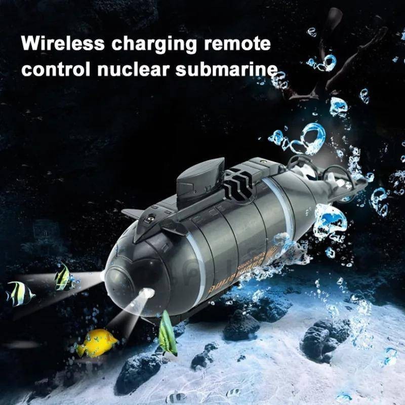 เรือดำน้ำบังคับวิทยุ 4 Channel Mini RC Submarine ควบคุมทิศทางสมจริง ชาร์จ USB - รูปที่ 4