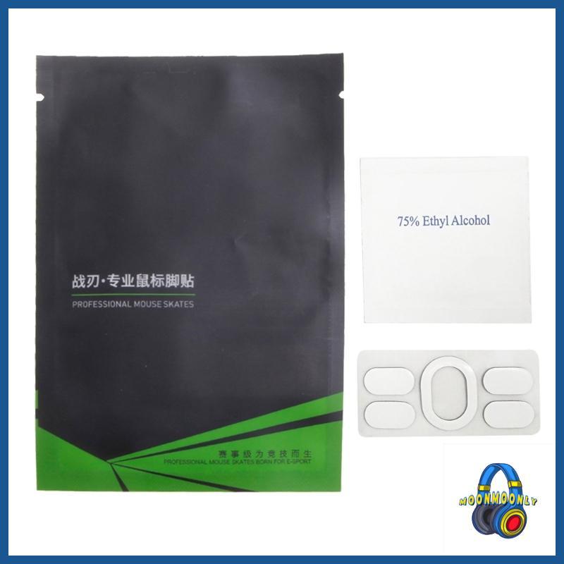 MOON Mouse Skates Smooth Control PTFE Mouse Feet สําหรับ G102 รุ่นที่ 2 Mouse Glides 1 ชุด