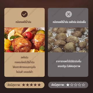 Air Fryer 6.5L หม้อทอดไร้น้ํามัน ความจุขนาดใหญ่​ อเนกประสงค์​ หน้าต่างโปร่งใส หม้อทอดไร้มัน หม้อทอดไฟฟ้า