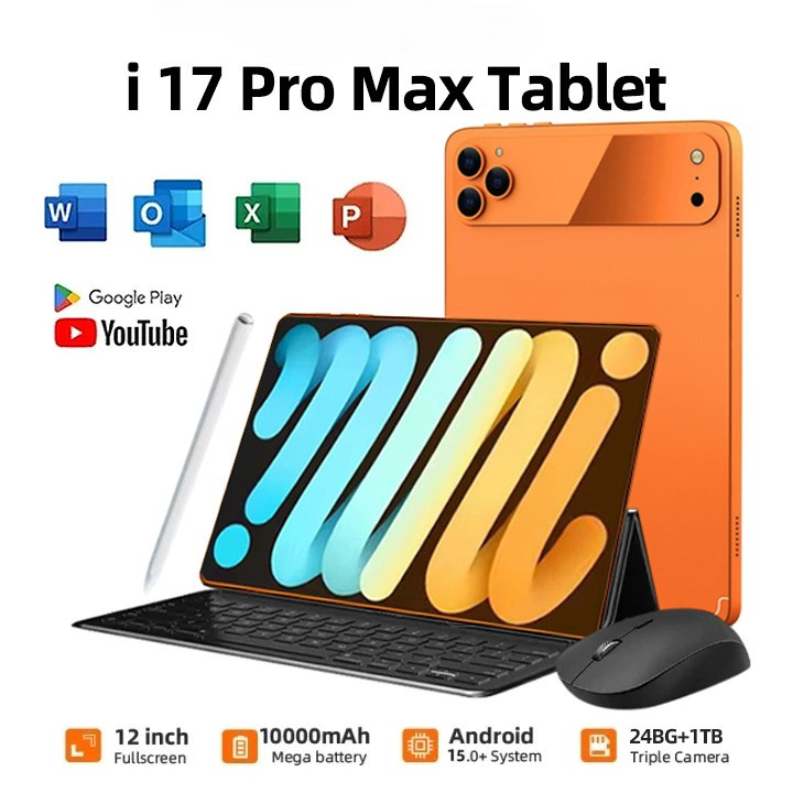 Tablet I17 PrMax Tablet 5g Android15.0 16Gb+1Tb Tablet 10.1 Inch Full Hd Dual Sim 5g /Wifi