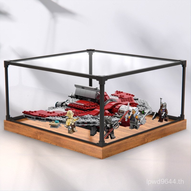 T-6 Jedi Tower อะคริลิคสูง Ale ป้องกันฝุ่น 75362 เหมาะสําหรับ Casso Shuttle Case Tower จอแสดงผล 6RZE