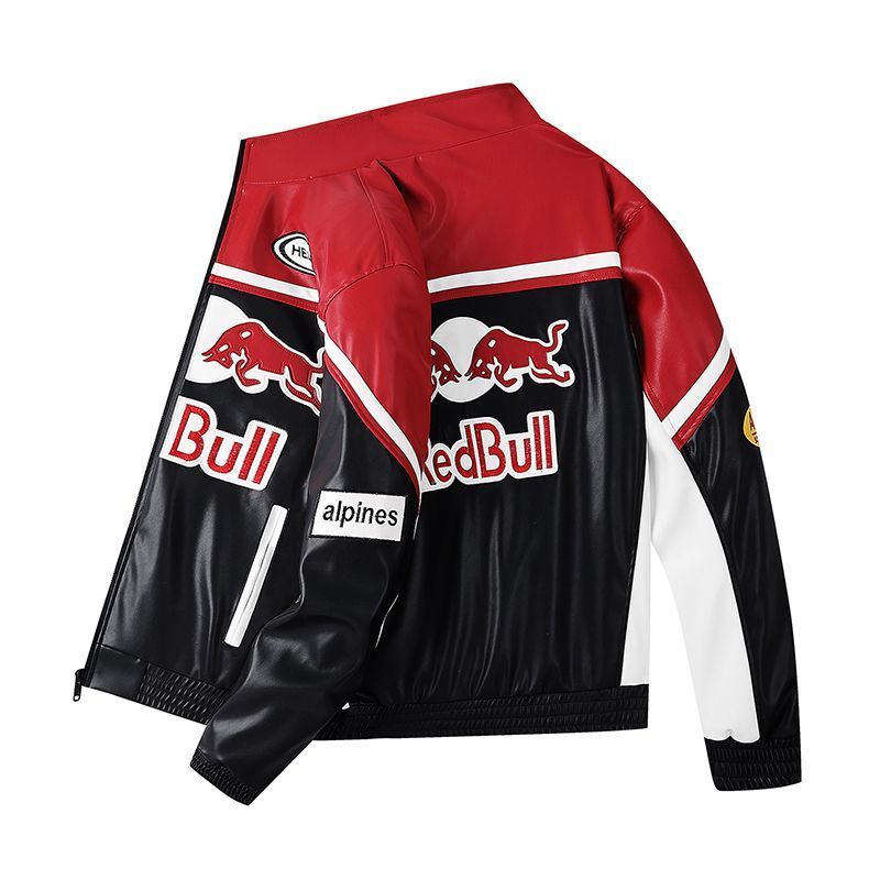 เสื้อแข่ง F1 ปัก Red Bull American Cycling PU Jacket