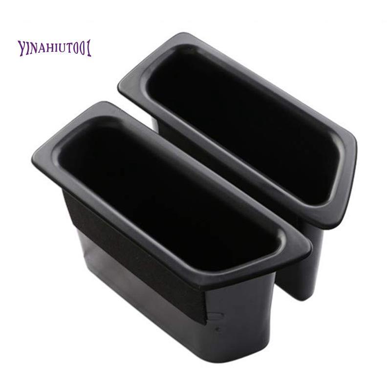 Yinahiut001Car ประตูด้านหน้า Handle Armrest ผู้ถือคอนเทนเนอร์ถาดกล่องเก็บสําหรับ XC60 รถอุปกรณ์เสริม