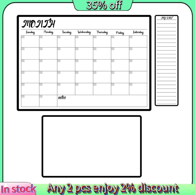 Hot-3 ชิ้น Weekly Planner Bundle Magnetic Whiteboard Planner Dry Erase Set