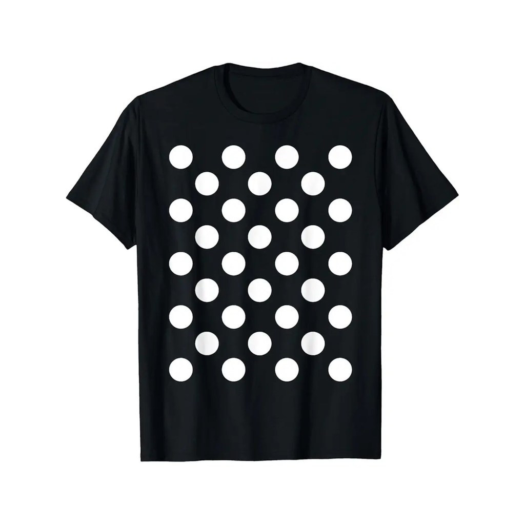 ลายจุด - ดึงดูดความสนใจและดูดี เสื้อยืด - เสื้อยืดซักเครื่องได้ - สบาย S