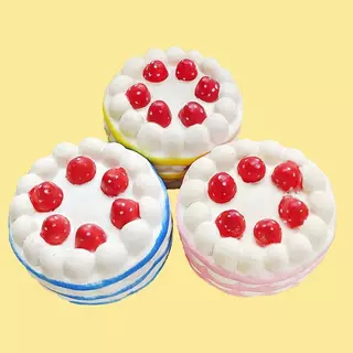 ใหม่ Kawaii เค้กช้า Rising ความเครียดบรรเทาบีบของเล่นเด็ก PU Soft Dpression ของเล่นจําลองอาหารเค้กบีบของเล่นร้อน