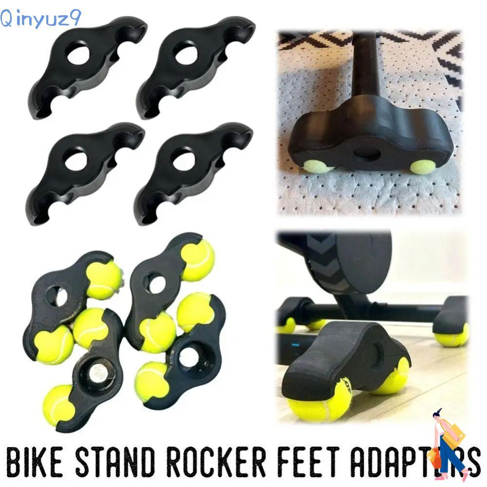 QINYUZ9 ขี่จักรยานชั้น Protector, Shock Absorbing ปรับเทรนเนอร์จักรยานแผ่นเท้า,เทนนิส Ball Stable BI