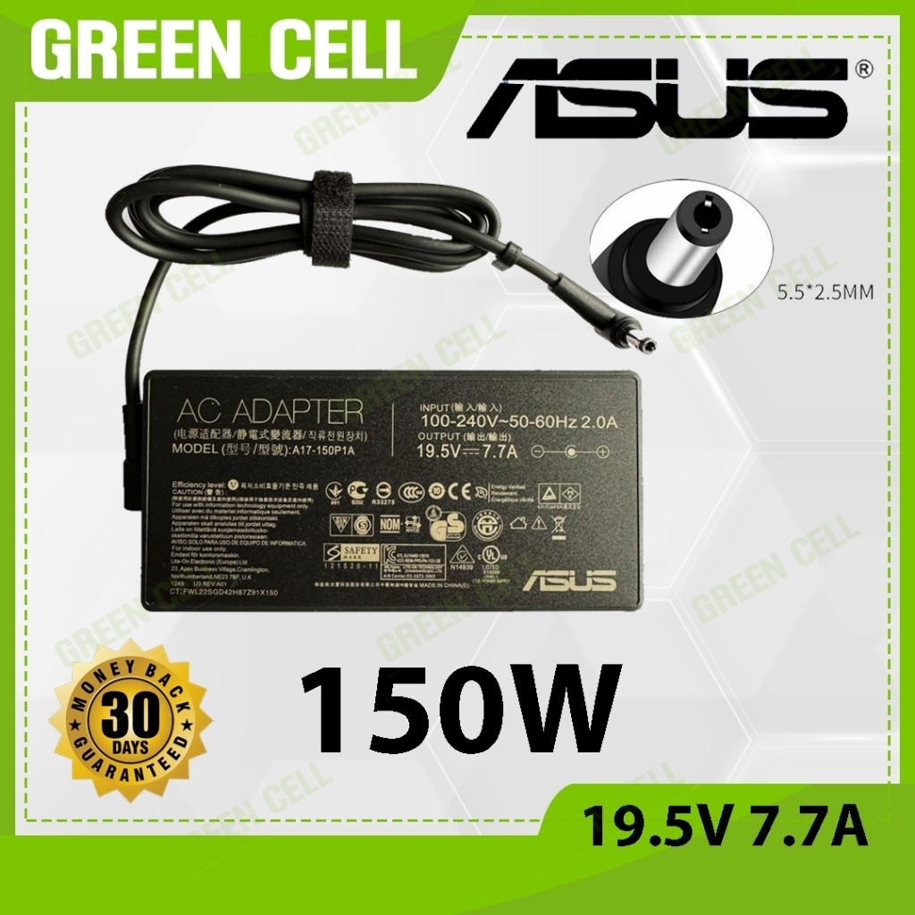 ที่ชาร์จแล็ปท็อป As.us 19.5V 7.7A A17-150P1A ADP-150NB D FX80G G50 G51J G51JX-3D G51Jx-a1 G51Vx-rx05