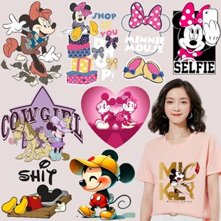 สติ๊กเกอร์ลายมิกกี้เม้าส์และมินนี่ สำหรับการถ่ายเทความร้อน ใ…