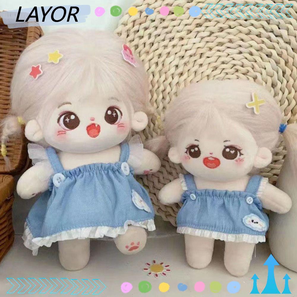 LAYOR Princess Jeans Dress, Cute Accessories Doll Lovely Clothes, Accessories 20cm Cotton Doll/EXO I