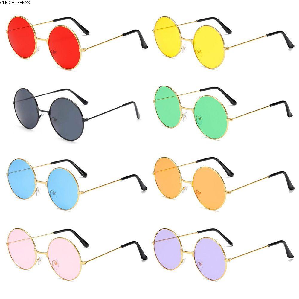 CLEIGHTEENCY แว่นกันแดดทรงกลม Fashion Party Disco Circle Glasses