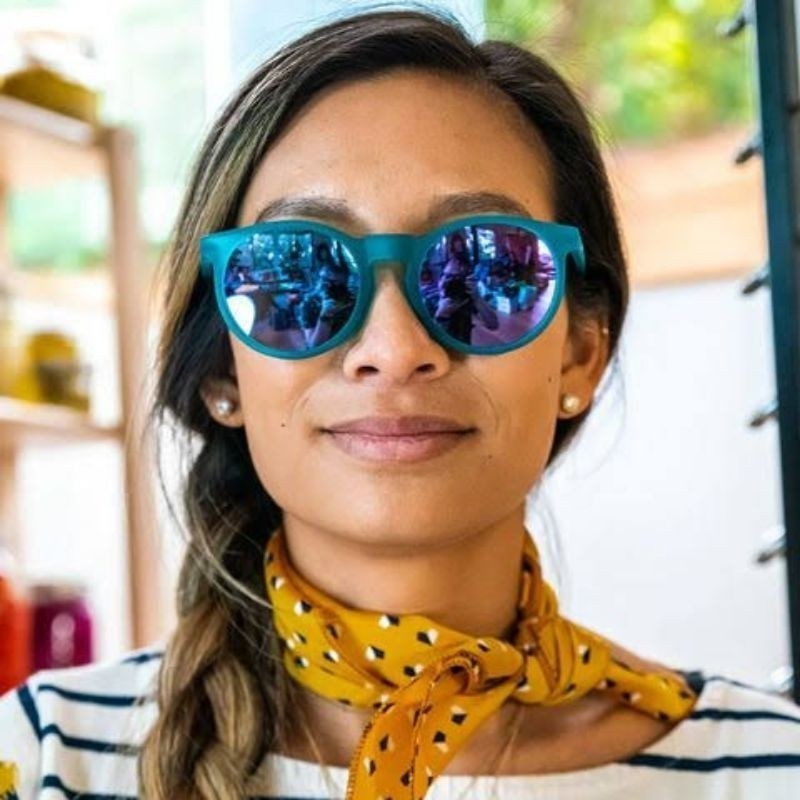 {SAGARA STORE} CIRCLE SUNGLASSES SPORT GLASSES แว่นตาสําหรับผู้ชายและผู้หญิงเลนส์ป้องกันรังสียูวี PO